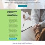 web design screenshot of Mental Health page on the Well Life Medicine website